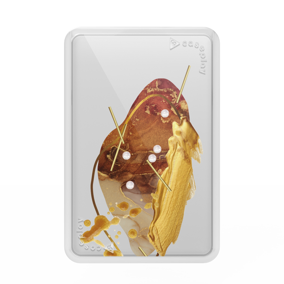プレミアムカードウォレット［ Nuance Painting Brown ］