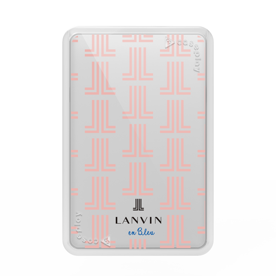 プレミアムカードウォレット［ LANVIN en Bleu - Monogram - Pink ］