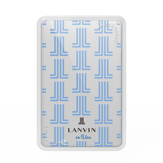 プレミアムカードウォレット［ LANVIN en Bleu - Monogram - Blue ］