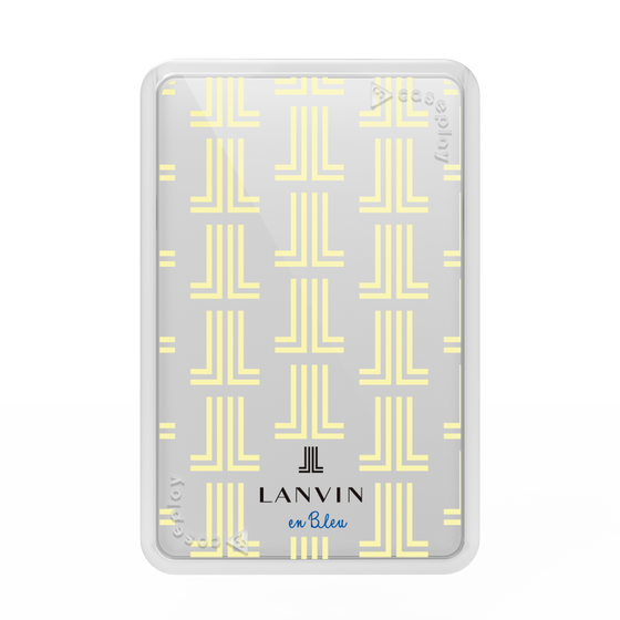 プレミアムカードウォレット［ LANVIN en Bleu - Monogram - Yellow ］