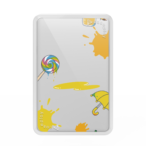 プレミアムカードウォレット［ DRAWING PAPER Yellow ］