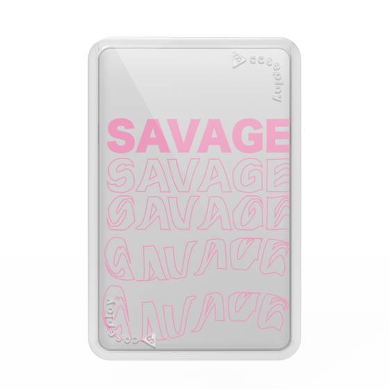 プレミアムカードウォレット［ SAVAGE Pink ］