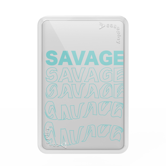 プレミアムカードウォレット［ SAVAGE Blue ］