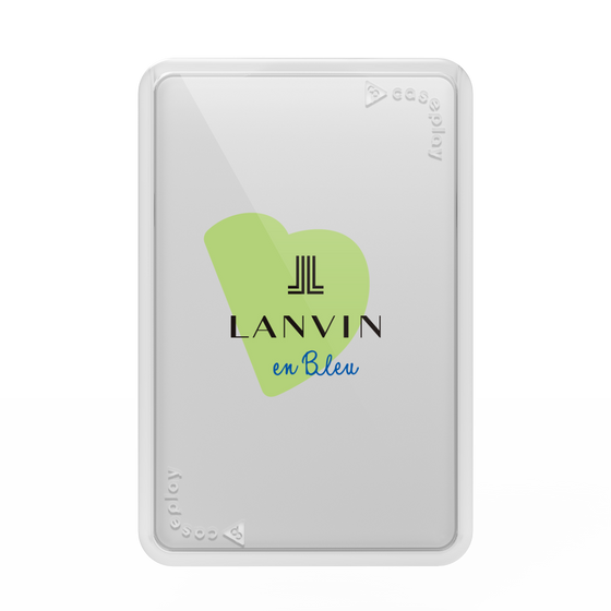 プレミアムカードウォレット［ LANVIN en Bleu Hearts Green - ランバン ハート グリーン ］