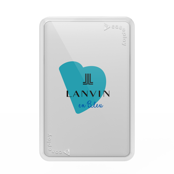 プレミアムカードウォレット［ LANVIN en Bleu Hearts Blue - ランバン ハート ブルー ］