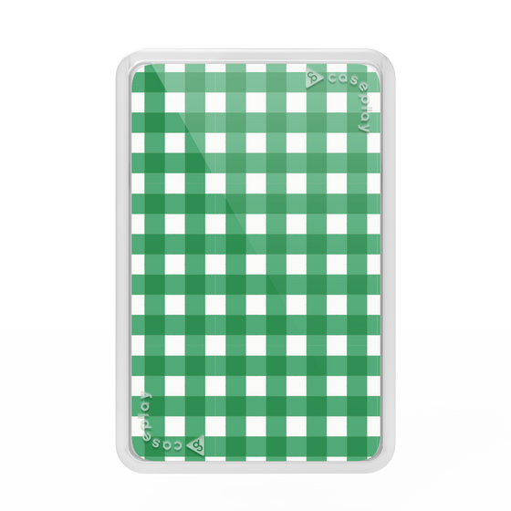 プレミアムカードウォレット［ Checkered Green - ギンガムチェック グリーン ］