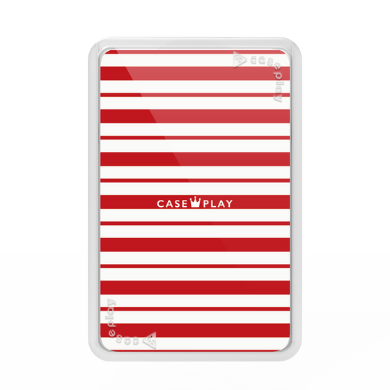 プレミアムカードウォレット［ Small Border - Red ］
