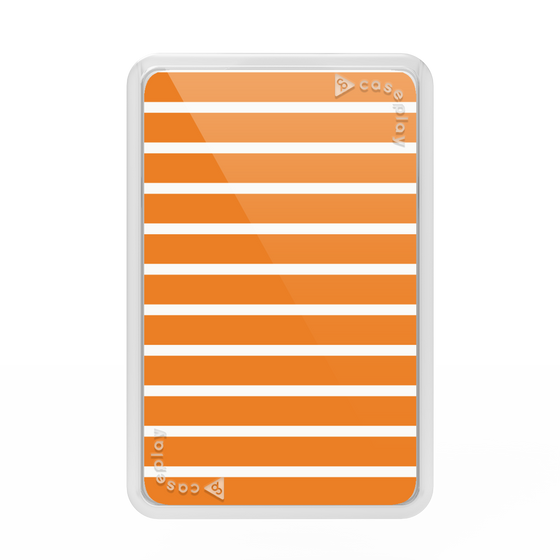 プレミアムカードウォレット［ Middle Border - Orange ］