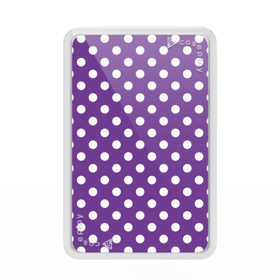 プレミアムカードウォレット［ Small Dot - Purple ］