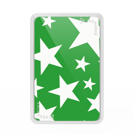 プレミアムカードウォレット［ Stars - Green ］