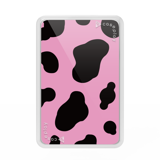 プレミアムカードウォレット［ Cow - Pink ］