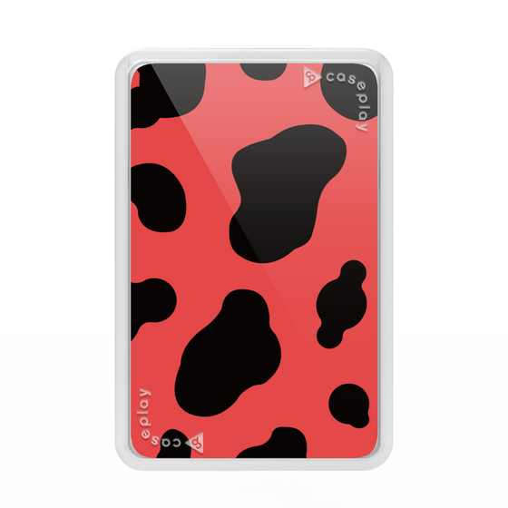 プレミアムカードウォレット［ Cow - Red ］