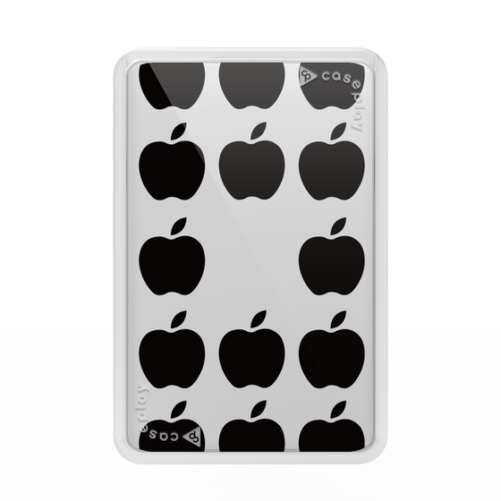 プレミアムカードウォレット［ Apple - Black ］