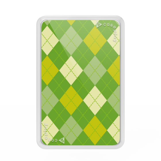 プレミアムカードウォレット［ Argyle - Green ］
