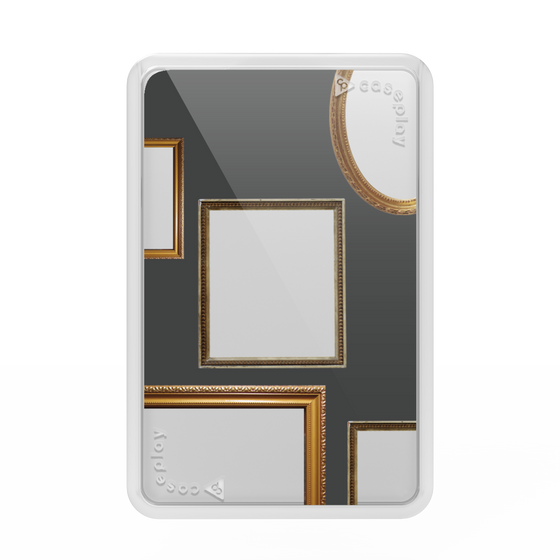プレミアムカードウォレット［ Photo Frames - Gray ］