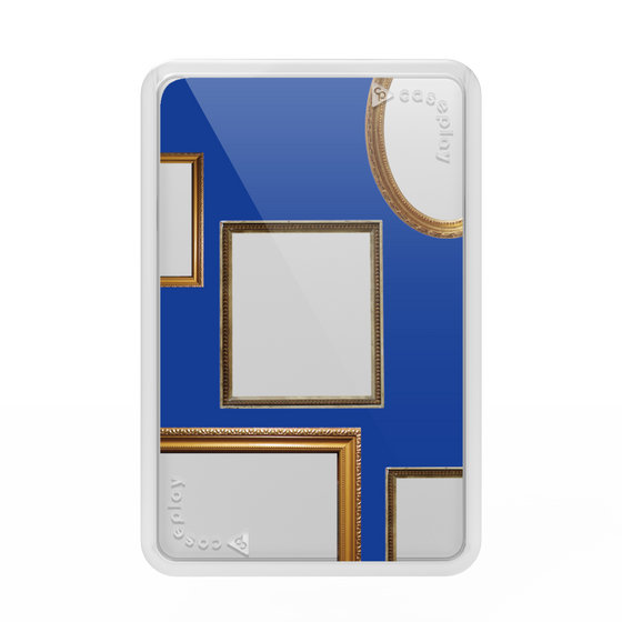 プレミアムカードウォレット［ Photo Frames - Blue ］