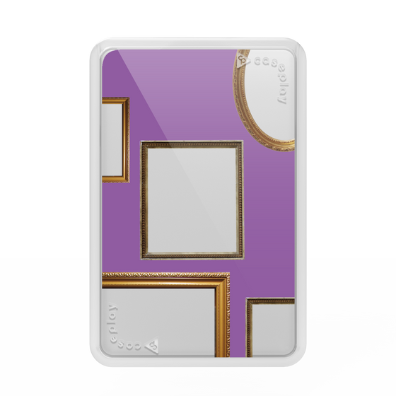 プレミアムカードウォレット［ Photo Frames - Purple ］