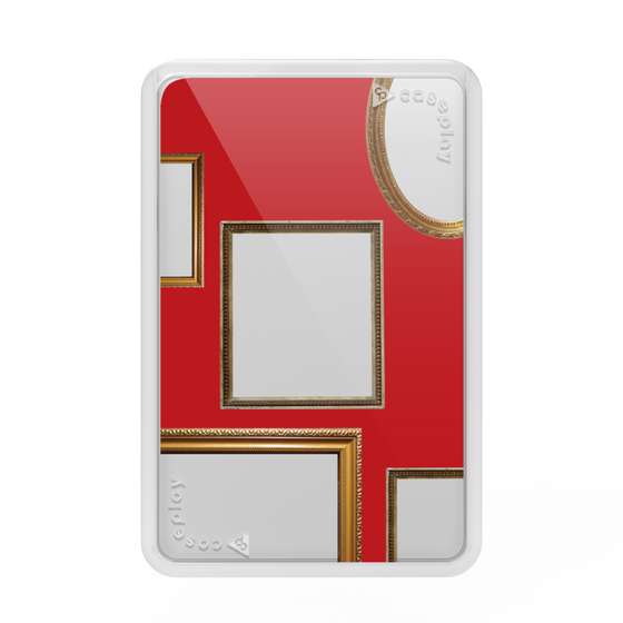 プレミアムカードウォレット［ Photo Frames - Red ］