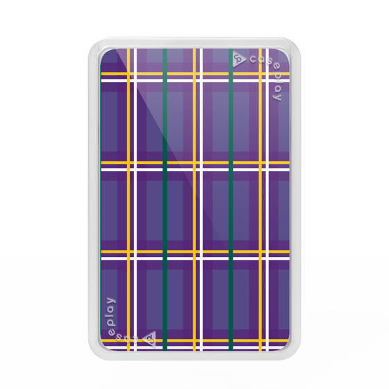 プレミアムカードウォレット［ Tartan Check - Purple ］