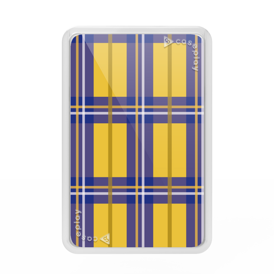 プレミアムカードウォレット［ Tartan Check - Yellow ］