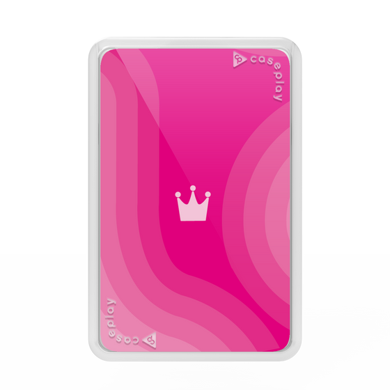 プレミアムカードウォレット［ CASEPLAY Winding Pattern - Pink ］