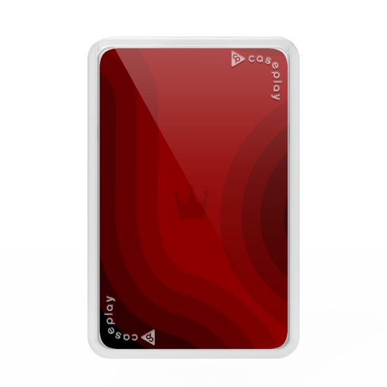 プレミアムカードウォレット［ CASEPLAY Winding Pattern - Red ］