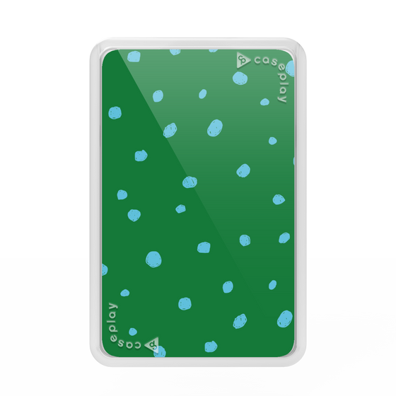 プレミアムカードウォレット［ Drawing Dot - Green ］