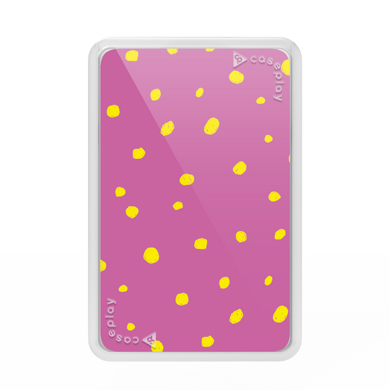 プレミアムカードウォレット［ Drawing Dot - Pink ］