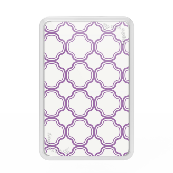 プレミアムカードウォレット［ Moroccan3 - Purple ］