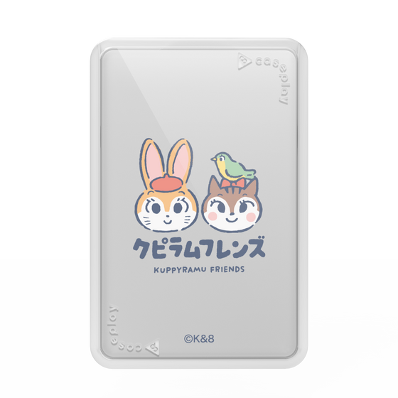 プレミアムカードウォレット［ クピラムフレンズ - ロゴ - 仲良し ］