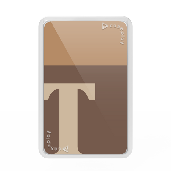 プレミアムカードウォレット［ オリジナル - initial two tone - T brown ］