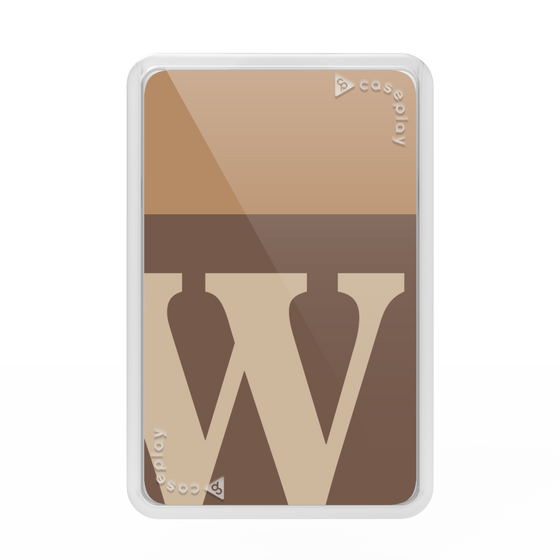 プレミアムカードウォレット［ オリジナル - initial two tone - W brown ］