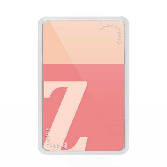 プレミアムカードウォレット［ オリジナル - initial two tone - Z pink ］