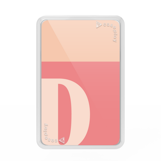 プレミアムカードウォレット［ オリジナル - initial two tone - D pink ］