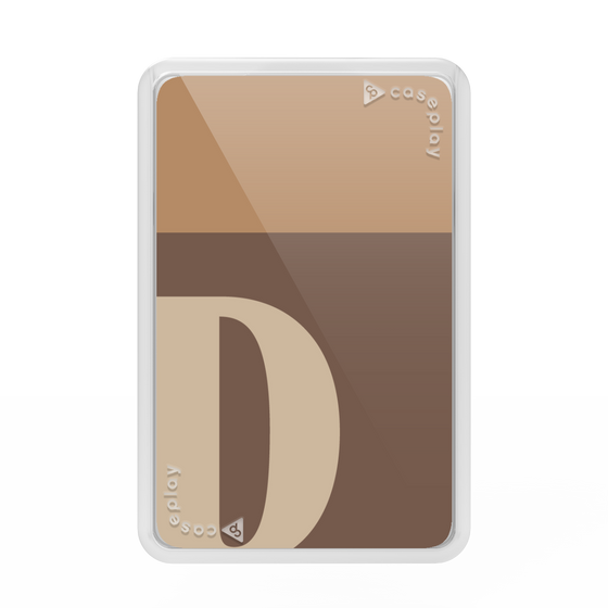プレミアムカードウォレット［ オリジナル - initial two tone - D brown ］