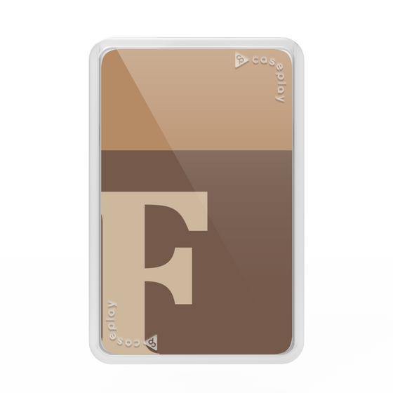 プレミアムカードウォレット［ オリジナル - initial two tone - F brown ］