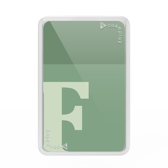 プレミアムカードウォレット［ オリジナル - initial two tone - F green ］