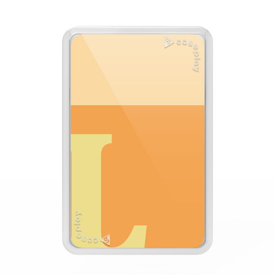プレミアムカードウォレット［ オリジナル - initial two tone - L orange ］