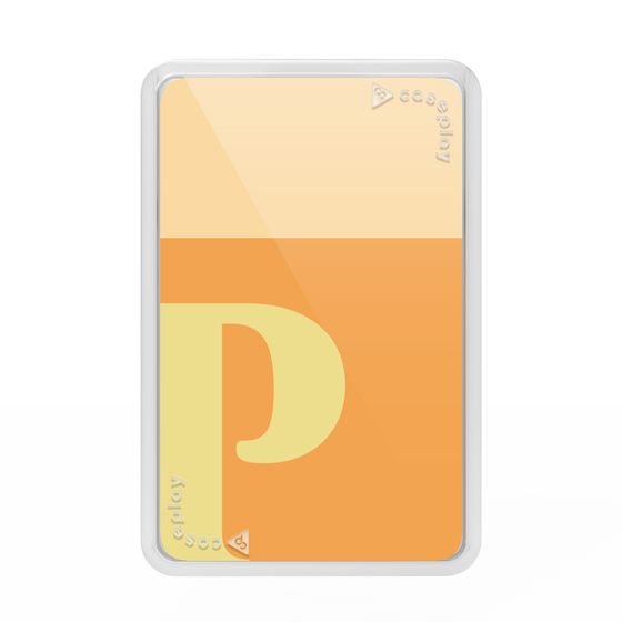 プレミアムカードウォレット［ オリジナル - initial two tone - P orange ］