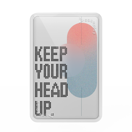 プレミアムカードウォレット［ オリジナル - ドットオーバーレイ - KEEP YOUR HEAD UP/A ］