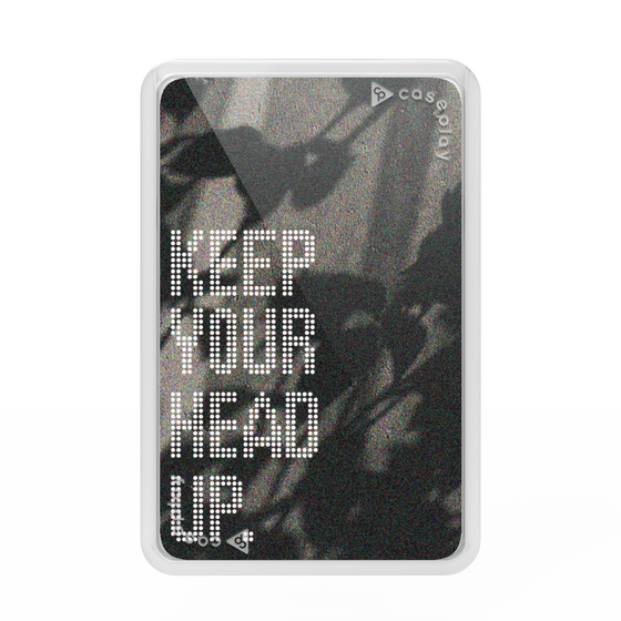 プレミアムカードウォレット［ オリジナル - ドットオーバーレイ - KEEP YOUR HEAD UP/B ］
