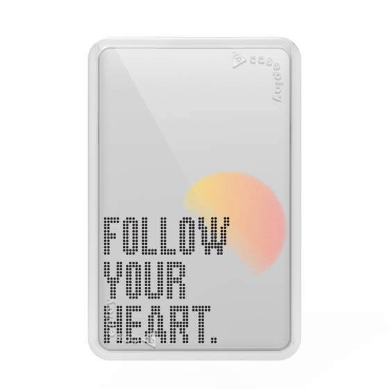 プレミアムカードウォレット［ オリジナル - ドットオーバーレイ - FOLLOW YOUR HEART/A ］