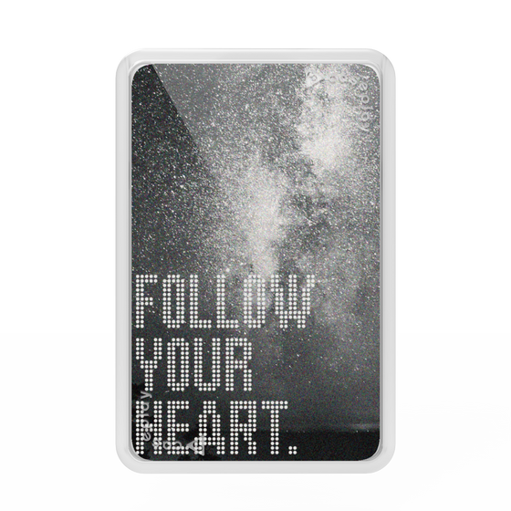 プレミアムカードウォレット［ オリジナル - ドットオーバーレイ - FOLLOW YOUR HEART/C ］
