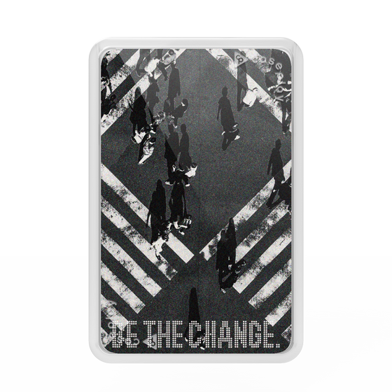 プレミアムカードウォレット［ オリジナル - ドットオーバーレイ - BE THE CHANGE/B ］