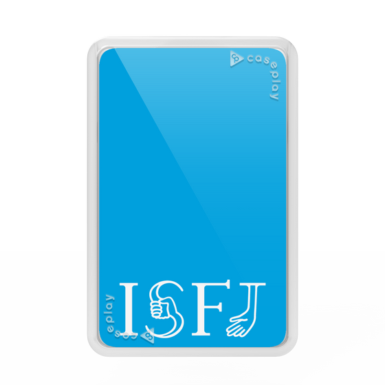プレミアムカードウォレット［ オリジナル - ISFJ 擁護者 - アルファベット - ブルー ］