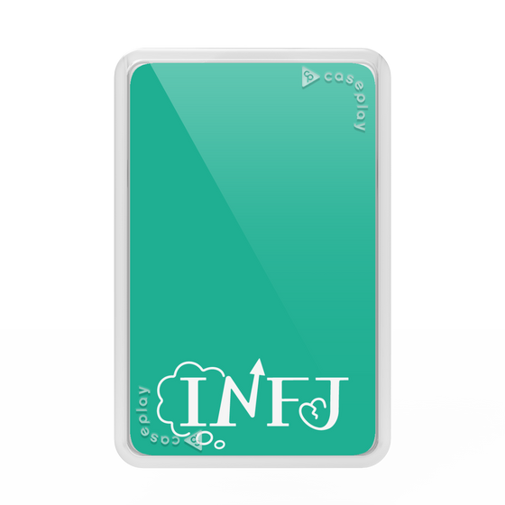 プレミアムカードウォレット［ オリジナル - INFJ 提唱者 - アルファベット - グリーン ］