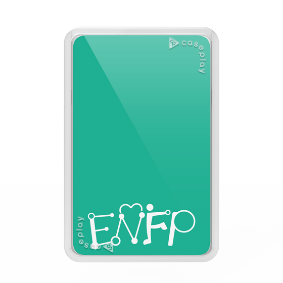 プレミアムカードウォレット［ オリジナル - ENFP 運動家 - アルファベット - グリーン ］