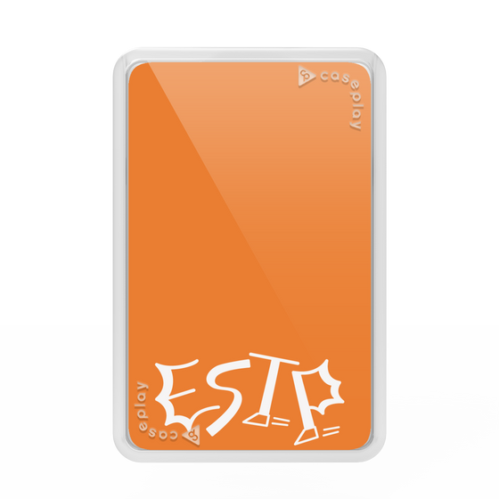 プレミアムカードウォレット［ オリジナル - ESTP 起業家 - アルファベット - オレンジ ］
