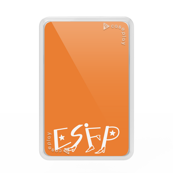 プレミアムカードウォレット［ オリジナル - ESFP エンターテイナー - アルファベット - オレンジ ］