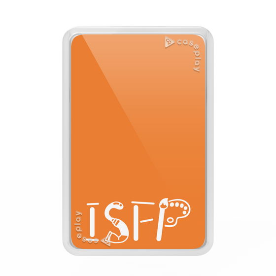 プレミアムカードウォレット［ オリジナル - ISFP 冒険家 - アルファベット - オレンジ ］